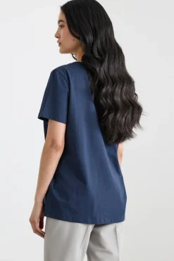 T-shirt in jersey - Blu