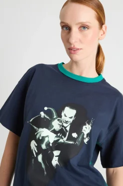 T-shirt in jersey - Blu Verde
