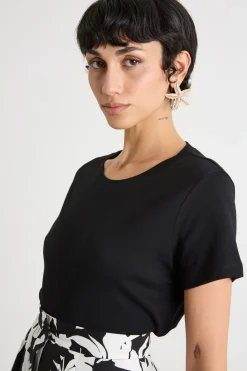 T-shirt in jersey - Nero