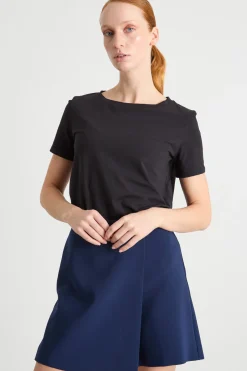T-shirt in jersey - Nero