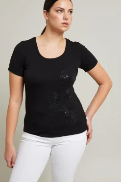 Tshirt in jersey - Nero