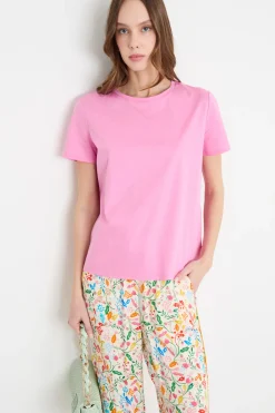 T-shirt in jersey - Rosa