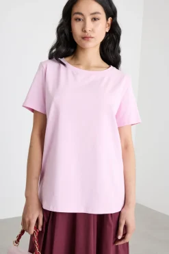 T-shirt in jersey - Rosa