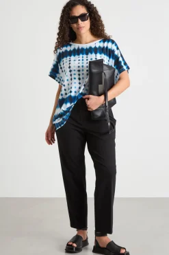 T-shirt in jersey tie-dye - Azzurro Bianco