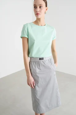 T-shirt in jersey - Verde