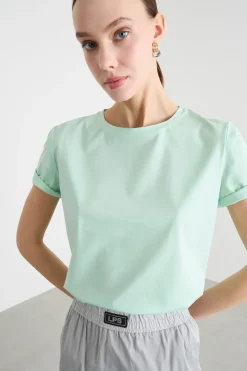 T-shirt in jersey - Verde