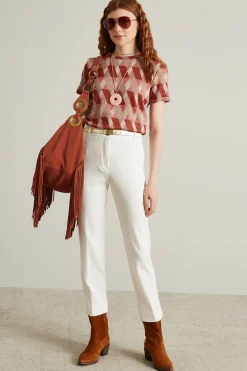 Tshirt jacquard - Mattone
