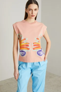 T-shirt kimono - Rosa