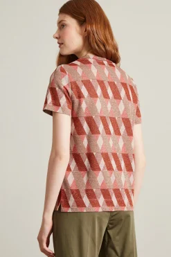 Tshirt lamé - Ruggine Rosa