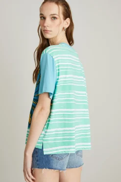 Tshirt oversize - Verde Azzurro