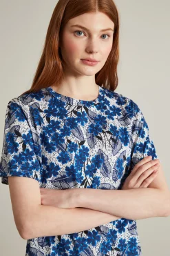 T-shirt stampata - Bianco Blu