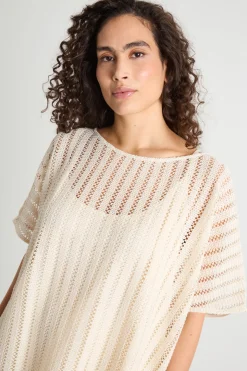 Tunica in jersey crochet - Bianco
