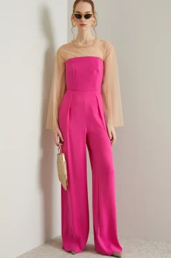 Tuta bustier - Fuxia