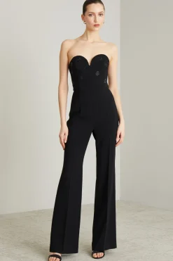 Tuta bustier - Nero