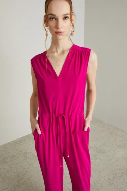 Tuta con coulisse - Fucsia
