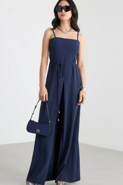 Tuta in crepe - Blu