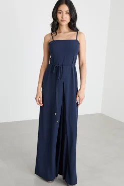 Tuta in crepe - Blu