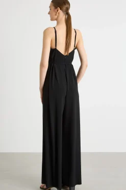 Tuta in crepe - Nero