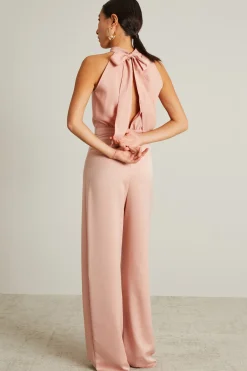 Tuta in enver satin - Rosa Antico