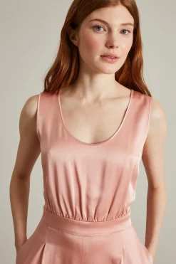 Tuta in envers satin - Rosa