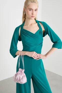 Tuta in jersey con coprispalle - Verde