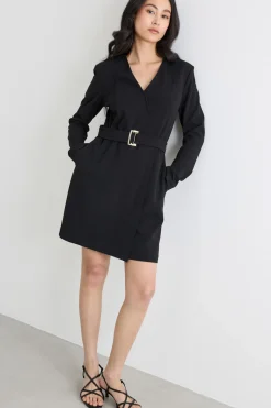 Tuta in jersey crepe - Nero