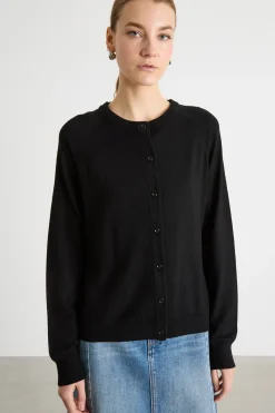 Twin set con scollo tondo - Nero