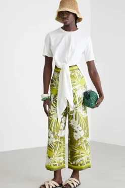 Wrap T-shirt in jersey - Bianco